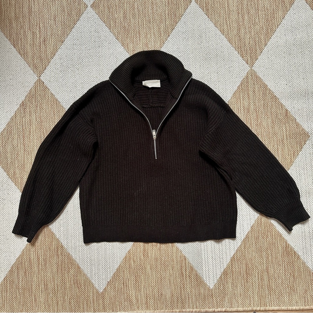 Everlane The Half-Zip Sweater in Luxe Merino